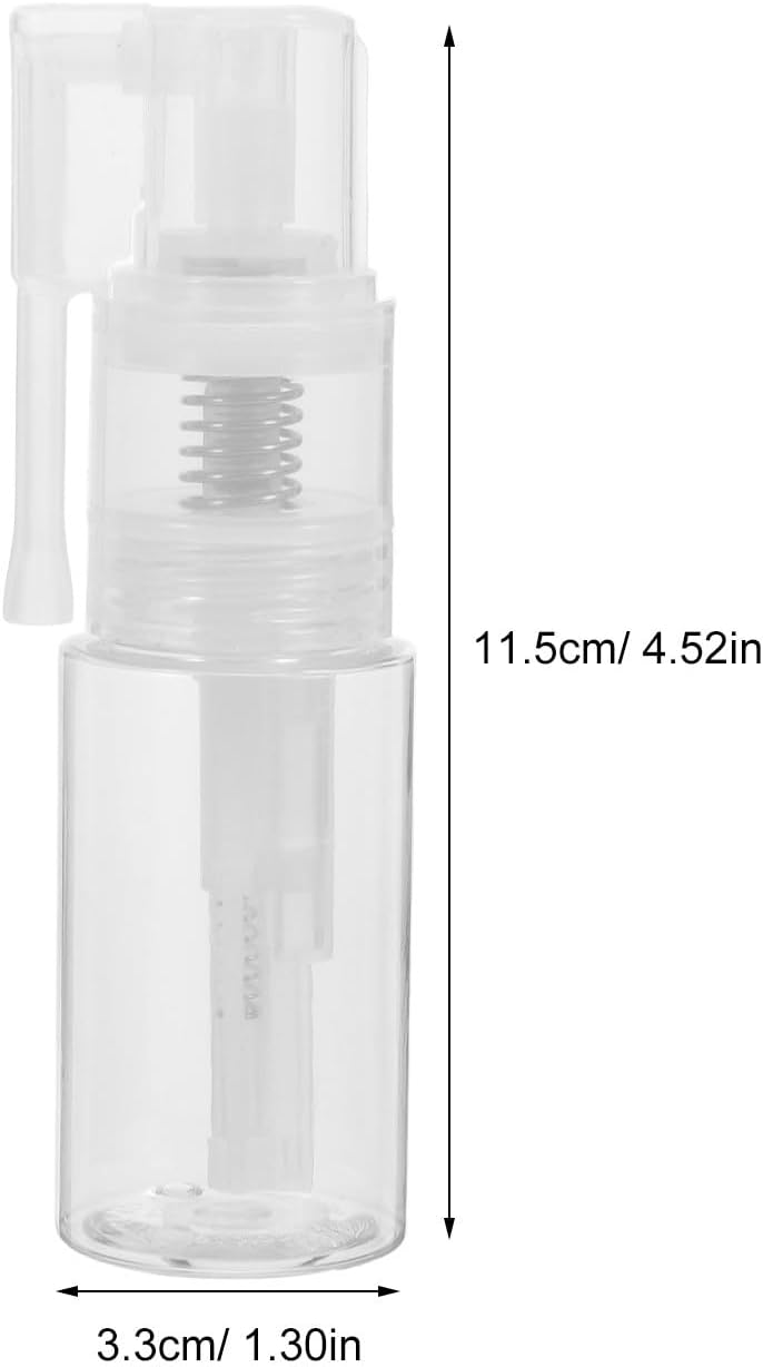 FAVOMOTO Dry Powder Spray Bottle 35ml Pet Refillable Spray Container for Oral Medicine and Home Use, Fine Mist Dispenser Suitable for Powder, Hair, Face, Travel - Image 2