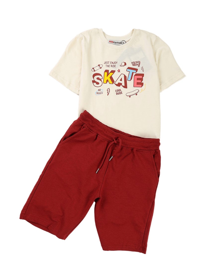 REDCOTTON Summer Pajamas For Boys Shorts And Half Sleeves  - Image 1
