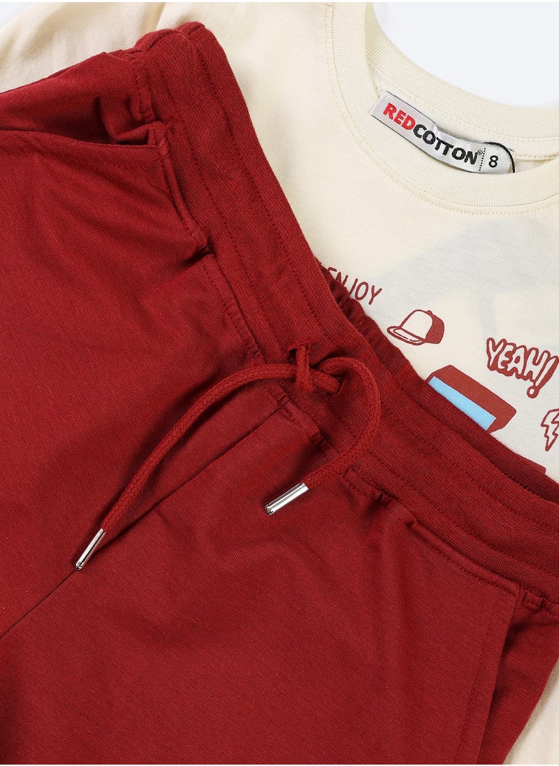 REDCOTTON Summer Pajamas For Boys Shorts And Half Sleeves  - Image 3