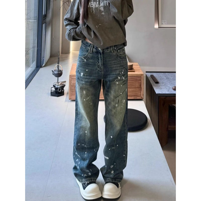 Unisex Classic Denim Jeans Loose Fit Daily Outdoor Wear - Image 4
