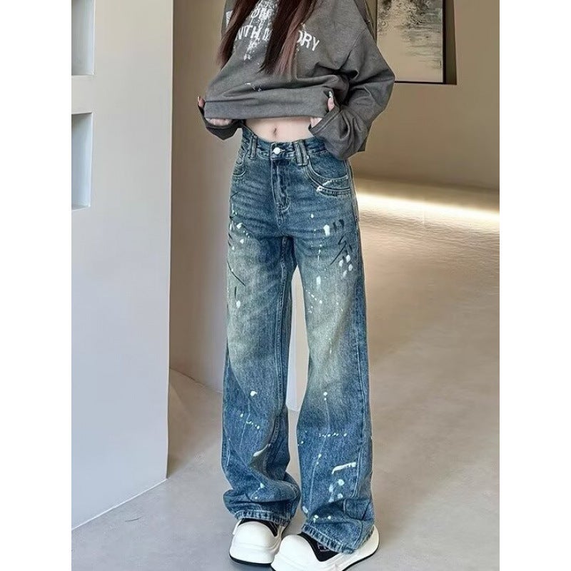 Unisex Classic Denim Jeans Loose Fit Daily Outdoor Wear - Image 1