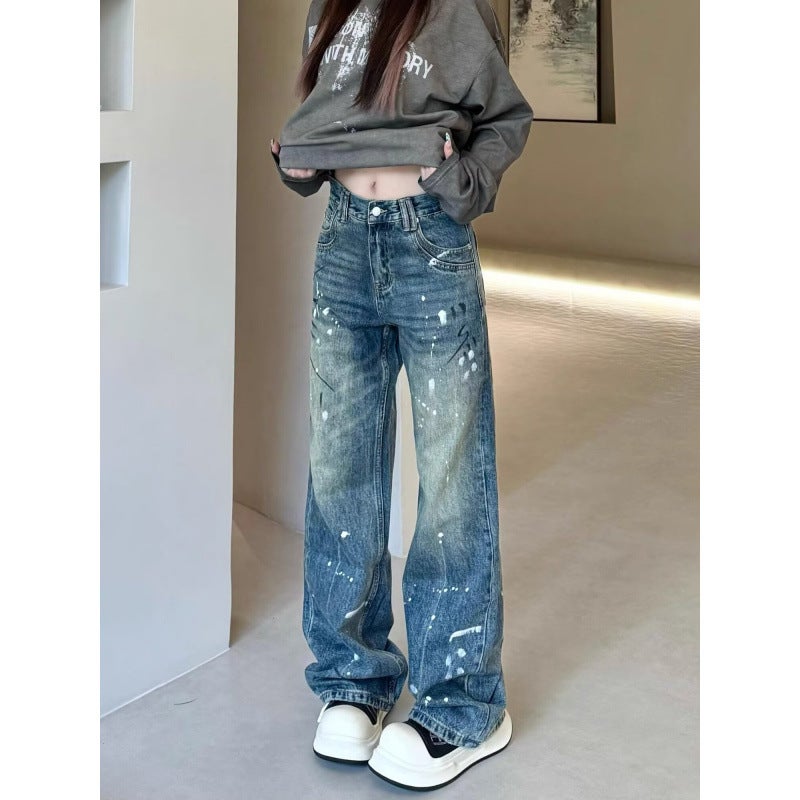 Unisex Classic Denim Jeans Loose Fit Daily Outdoor Wear - Image 2