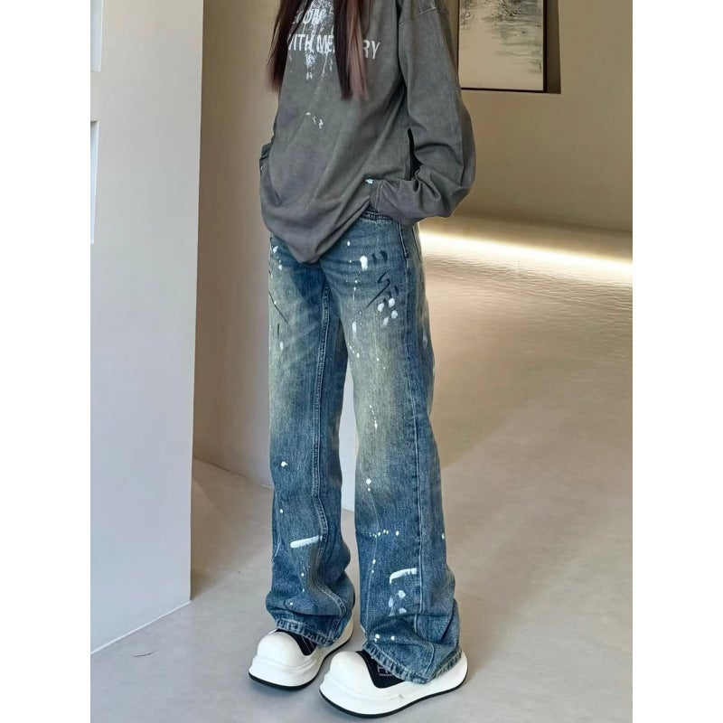 Unisex Classic Denim Jeans Loose Fit Daily Outdoor Wear - Image 3