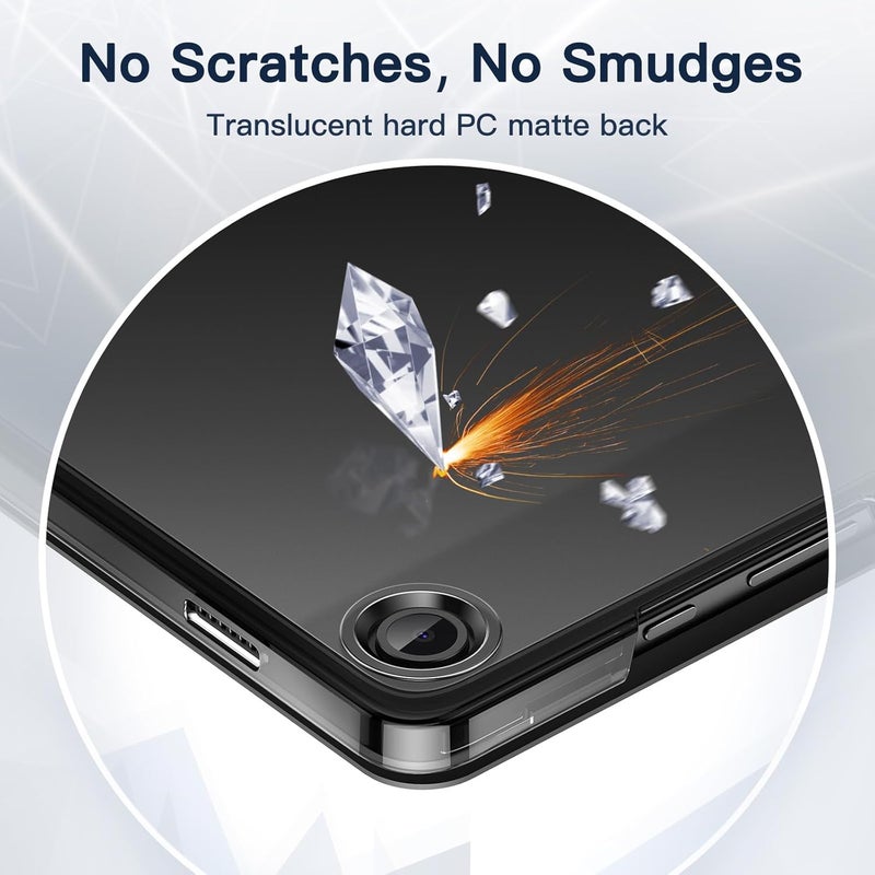 Jetech Case For Samsung Galaxy Tab A9+ / A9 Plus 11-Inch 2023, Slim Translucent Back Tri-Fold Folio Stand Protective Tablet Cover, Auto Wake/Sleep Black - Image 4