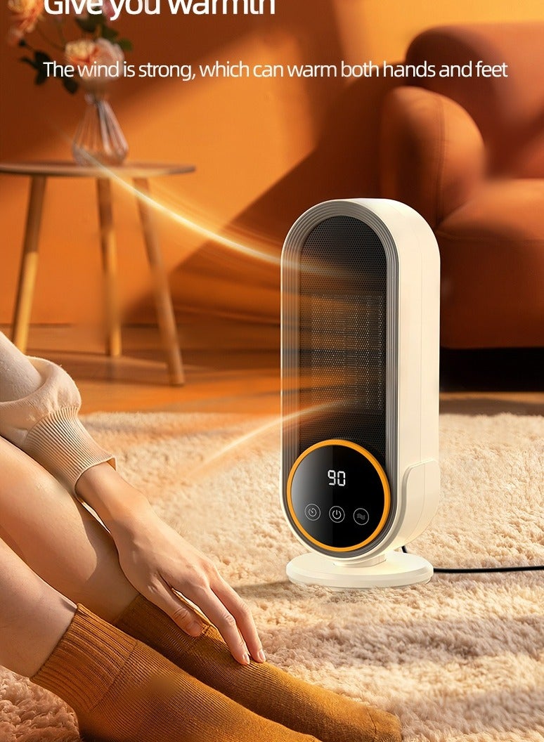 Joyelink Space Heater for Indoor Use, 1200 Watt Electric Portable PTC Ceramic Heater with Timer, Digital Display, Room Heater with Remote Control, Fast Heating, Safe for Office, Bedroom - Image 5