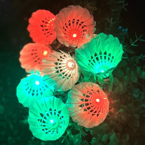 Inngree LED Badminton, [10 Pack] Colourful Shuttlecock Dark Night Goose Feather Glow Birdies Lighting Outdoor Indoor Sport Activities(10PCS) - Image 3