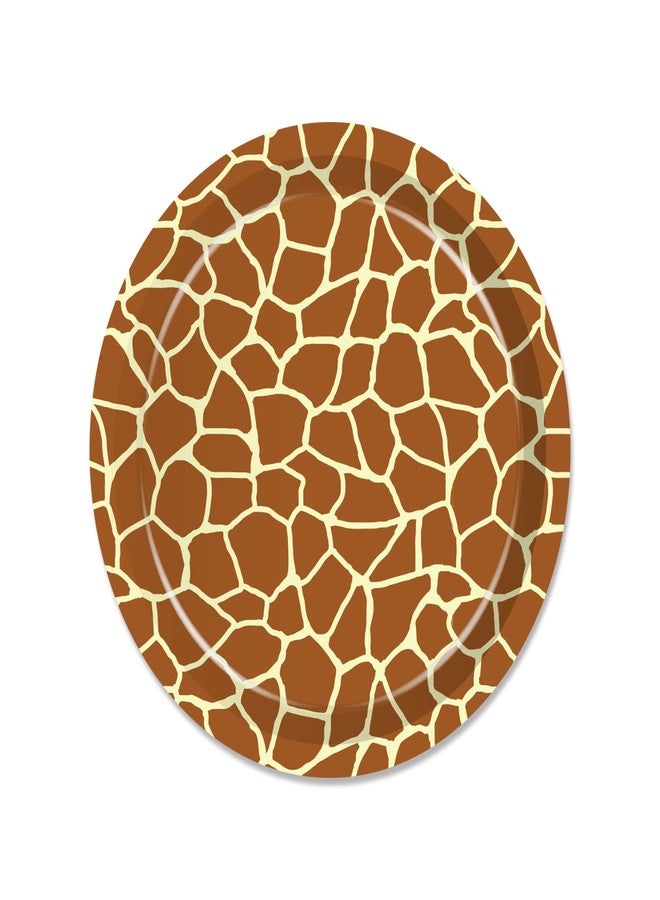 Lide Road Giraffe Themed Party Supplies Giraffe pattern Dessert Plates and Napkins for 24 Guests 64 Pcs Wild Animal Theme Party Decor Disposable Tableware Set Giraffe Paper Plates Cake Plates Napkins - Image 4