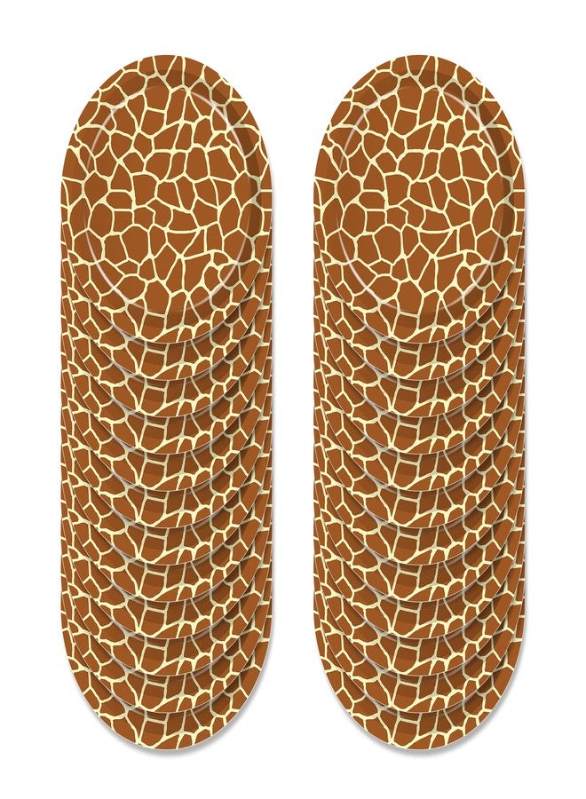 Lide Road Giraffe Themed Party Supplies Giraffe pattern Dessert Plates and Napkins for 24 Guests 64 Pcs Wild Animal Theme Party Decor Disposable Tableware Set Giraffe Paper Plates Cake Plates Napkins - Image 3