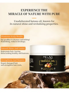 MELAO Hair Butter with 100% Pure Raw Batana Oil,Natural Batana Oil from Honduras,Eliminates Split Ends & Increases Shine,Hair Growth Butter for All Hair Types,Promotes Hair Strength  - Image 4
