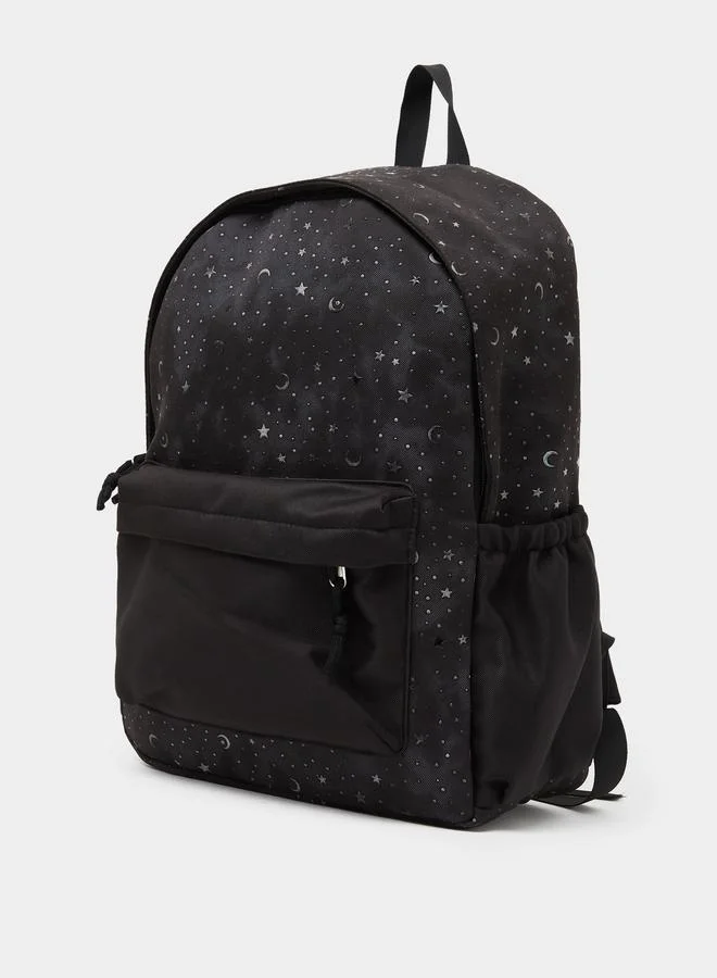 ستايلي Teen Girls Stars and Moon Print Backpack