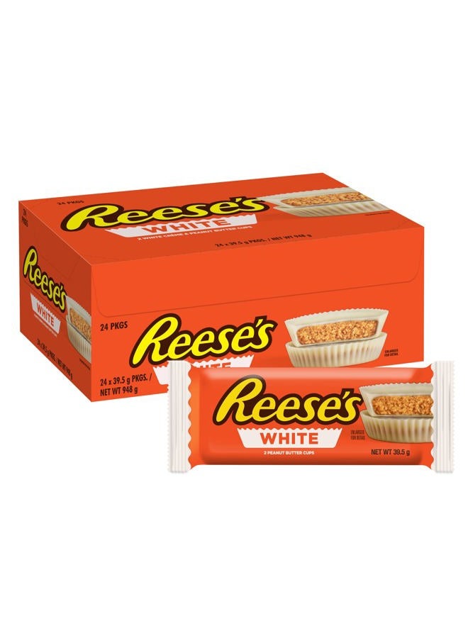 Reese's White Chocolate Flavour and Peanut Butter 2 Cups, Pack of 24 x 39g - Image 4