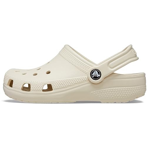 Crocs Kids Classic Clog (Toddler) - Clogs for Kids - Synthetic Upper - Ventilation Holes - Round Toe Bone 4 Toddler M - Image 1