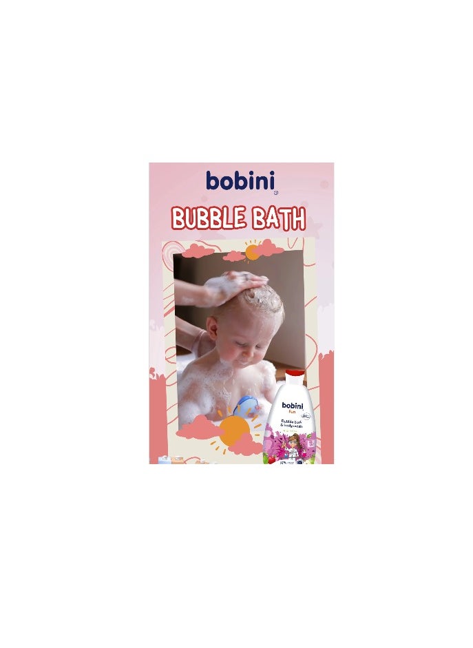 Bobini - Fun Bubble Bath & Body Wash Apple Scent - 500ml - Image 1