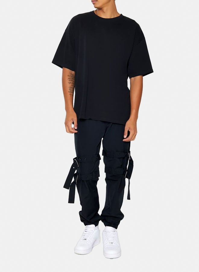 FOREVER 21 Buckled Drawstring Joggers  - Image 1