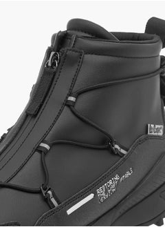 Lee Cooper Mens Solid Chukka Boots with Lace Detail and Zip Closure  - Image 4