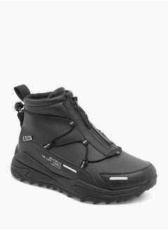 Lee Cooper Mens Solid Chukka Boots with Lace Detail and Zip Closure  - Image 2