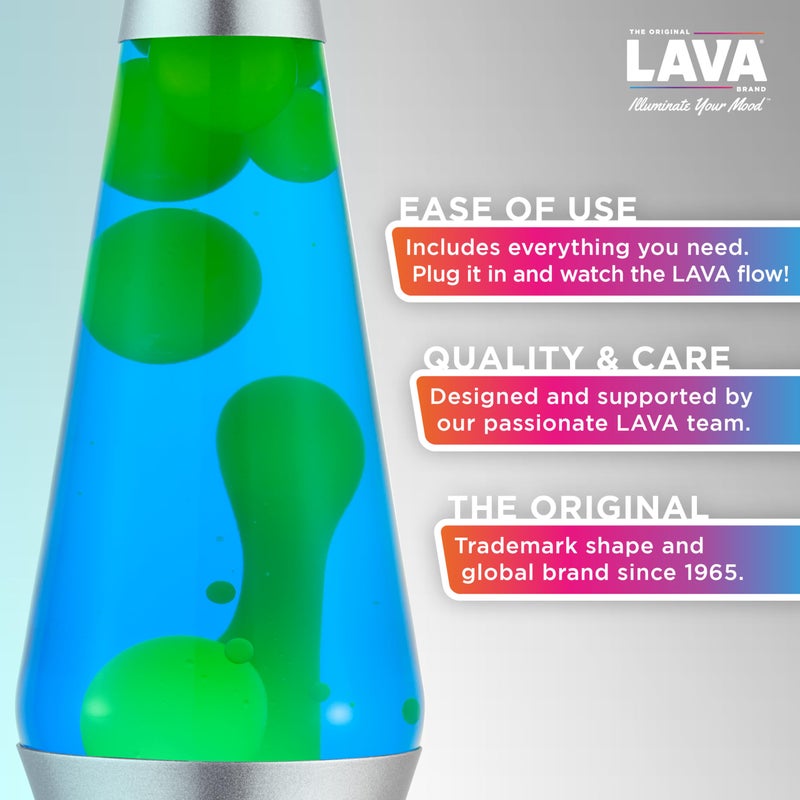 Lava Lamp 21240400UK 14.5" Green/Blue, aluminium, 14.5 inch - Image 2