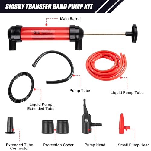 Siasky Siphon Pump Fluid Transfer Pump(2nd Generation), Fuel Transfer Hand Pump Kit for Gas, Oil, Water and Liquids, Efficient and Lightweight - Image 2
