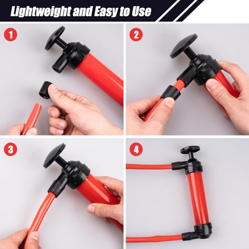 Siasky Siphon Pump Fluid Transfer Pump(2nd Generation), Fuel Transfer Hand Pump Kit for Gas, Oil, Water and Liquids, Efficient and Lightweight - Image 5