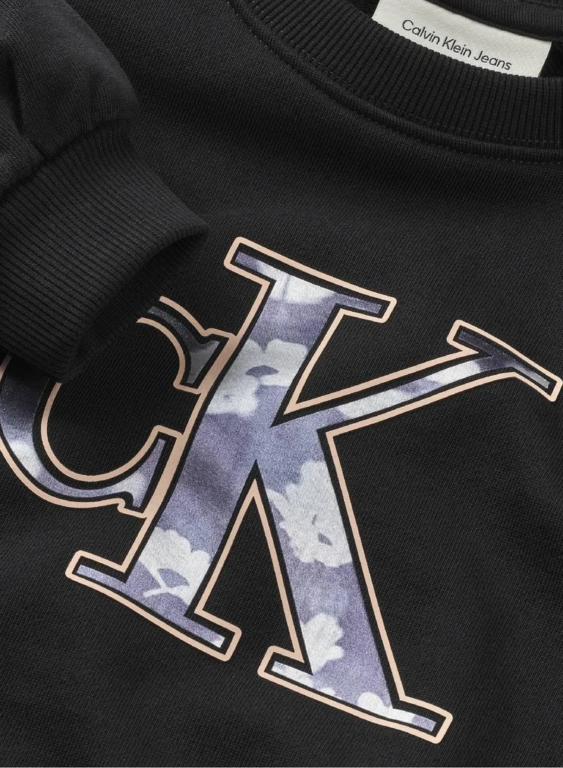 Calvin Klein Jeans Ck Black French Terry Sweatshirt for Women | Best Price UAE