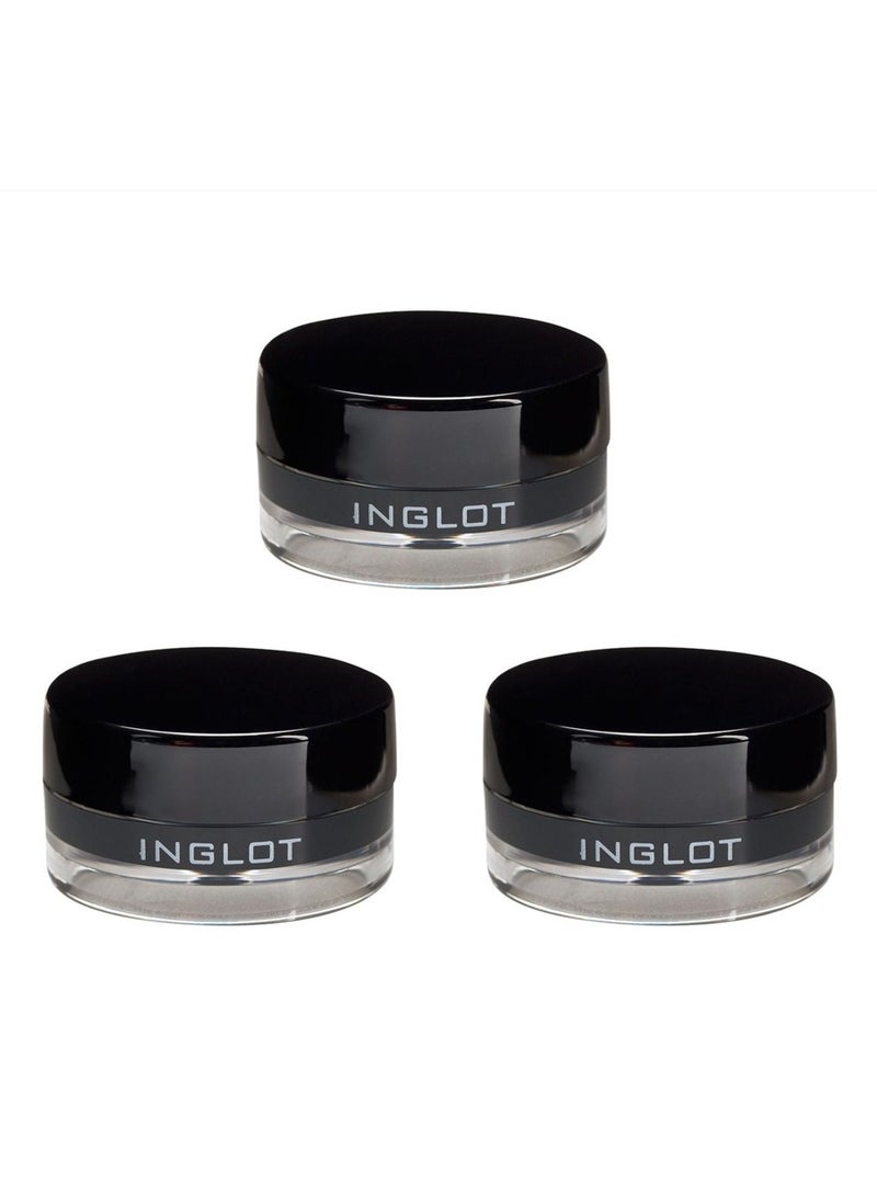 Inglot AMC Eyeliner Gel 77 Black - 3 Pieces - Image 1