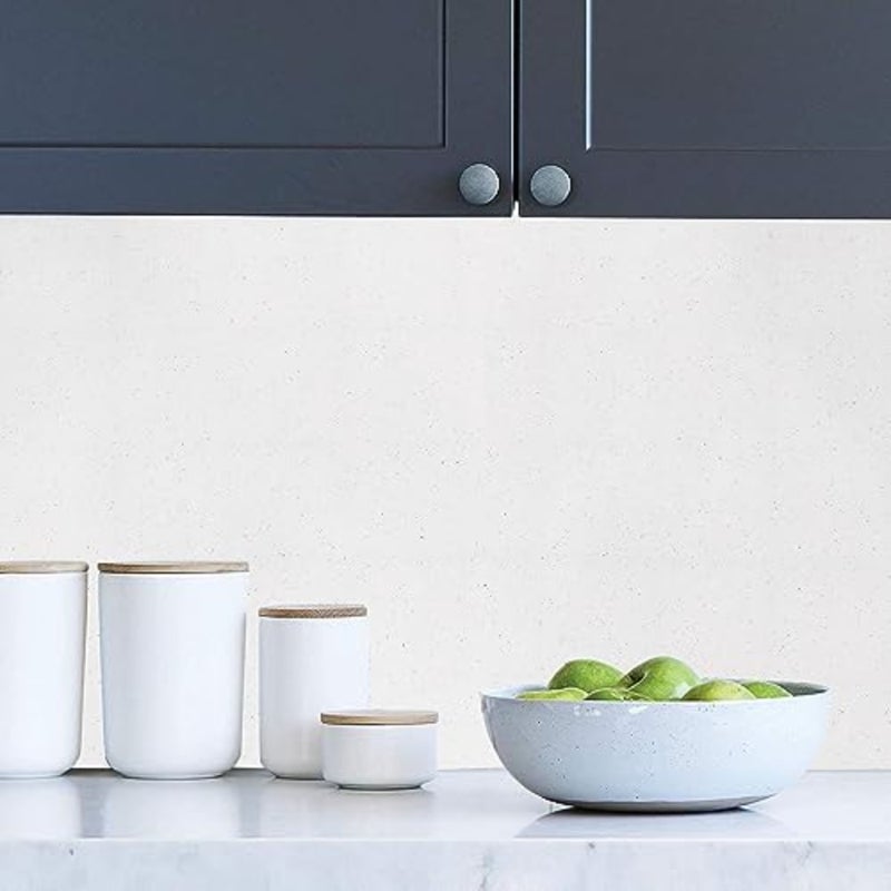 Shiny White paper 40x305cm Peel and Stick paper, Self-Adhesive and Removable Vinyl paper Waterproof for Cabinets Countertops Covering - Image 2