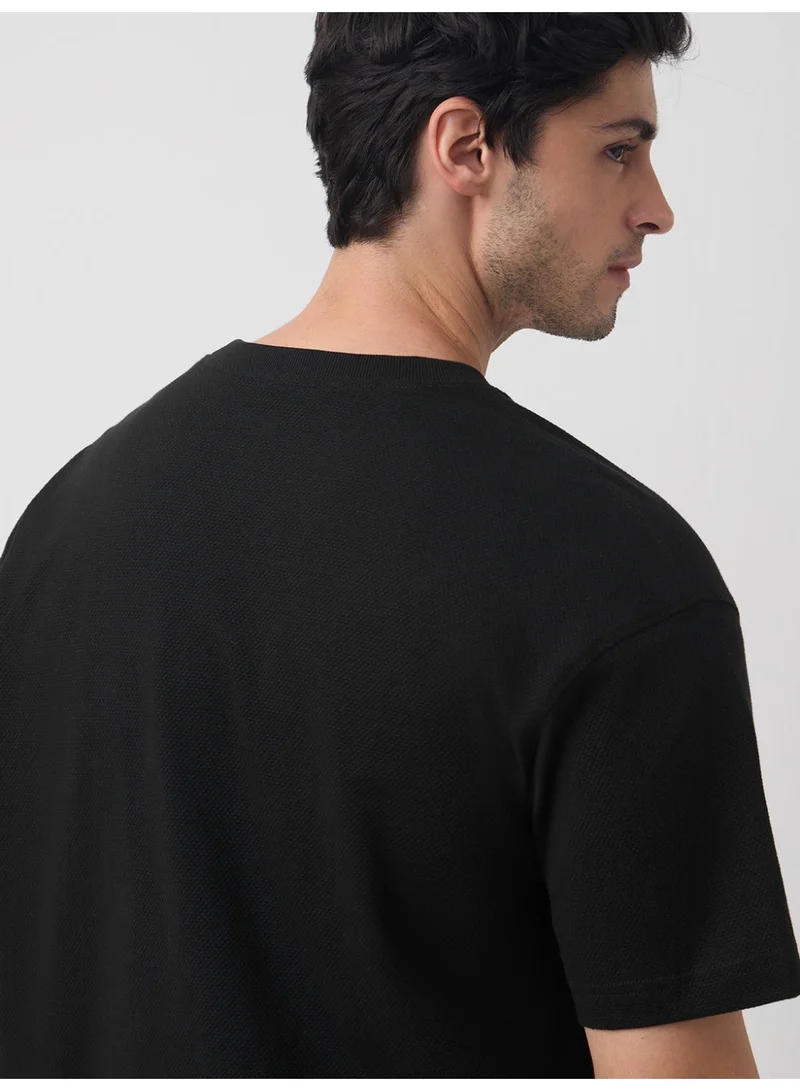 The Souled Store  Oversized T-Shirt: Blackout for Men | Best Price UAE