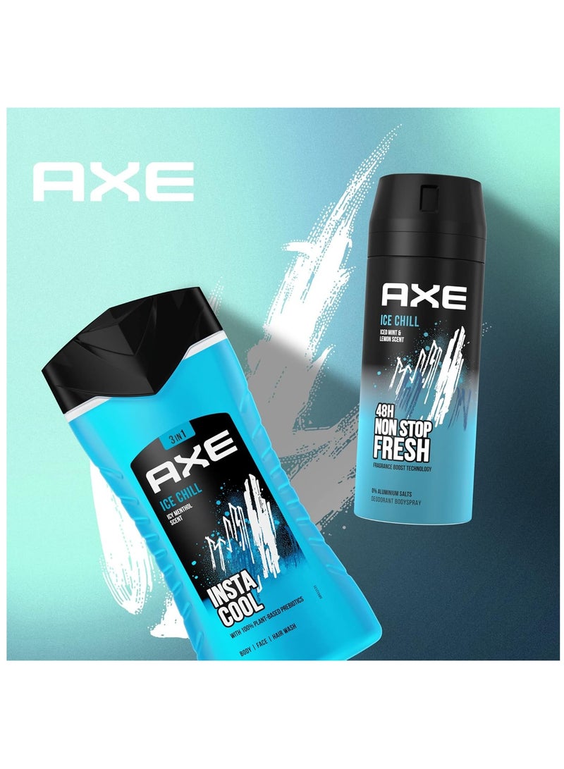 AXE BRAND Axe Ice Chill 3-in-1 Shower Gel & Shampoo for Long-Lasting Freshness and Fragrance After Shower Dermatologically Tested 250 ml - Image 3