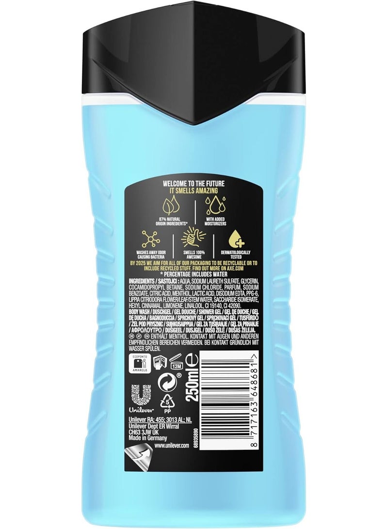 AXE BRAND Axe Ice Chill 3-in-1 Shower Gel & Shampoo for Long-Lasting Freshness and Fragrance After Shower Dermatologically Tested 250 ml - Image 5