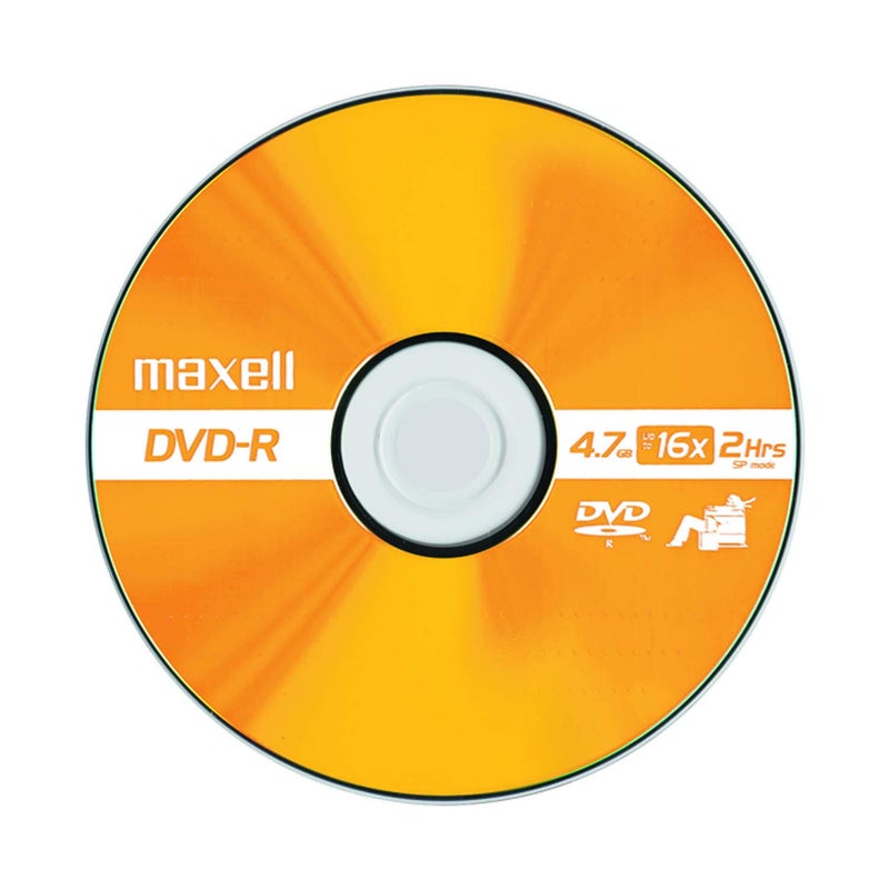 Maxell Maxell – 638010, DVD-R Blank Disc - 4.7GB Storage Capacity with 16X Write Speed - Write-Once Format for Large File and Archiving with Superior Archival Life - Compatible with DVD or Player - 25 Pack - Image 2