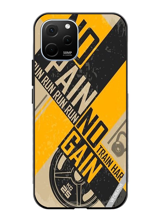 VR CREATIVE Protective Case Cover For Huawei Enjoy 50z No Pain No Gain Design Multicolour - Image 1