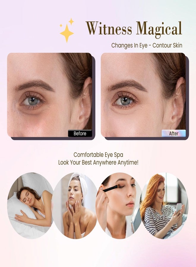 Yargkos 32 Pairs Under Eye Patches, Hydrating Eye Masks for Dark Circles Puffiness Puffy Eyes, Anti Wrinkle Collagen Undereye Pads, 32 Sets Travel Skincare Face Gel (24K Golden+Blue+Pink+Green) - Image 5