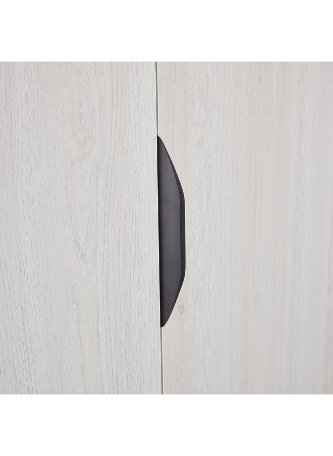 DANUBE HOME Pletora 3 Door Wardrobe With Mirror Inside Sturdy Closet Clothes Storage Cupboard Modern Design Space Saving Swing Door Cabinet For Bedroom L136.6Xw59.5Xh216Cm - Grey Oak  - Image 5