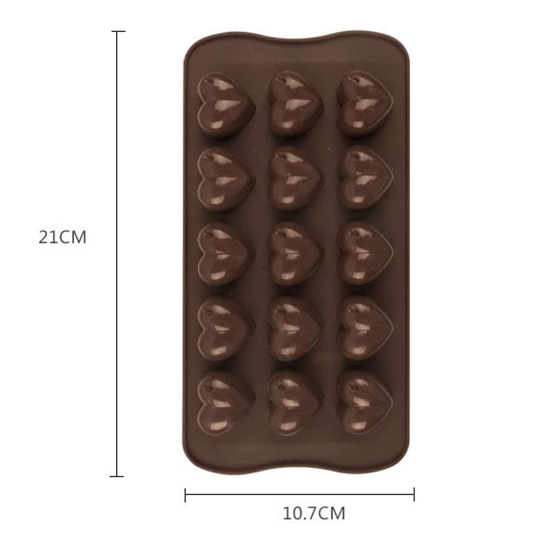 Jades Heart Chocolate Silicone Mould 15 Cavity - Image 2