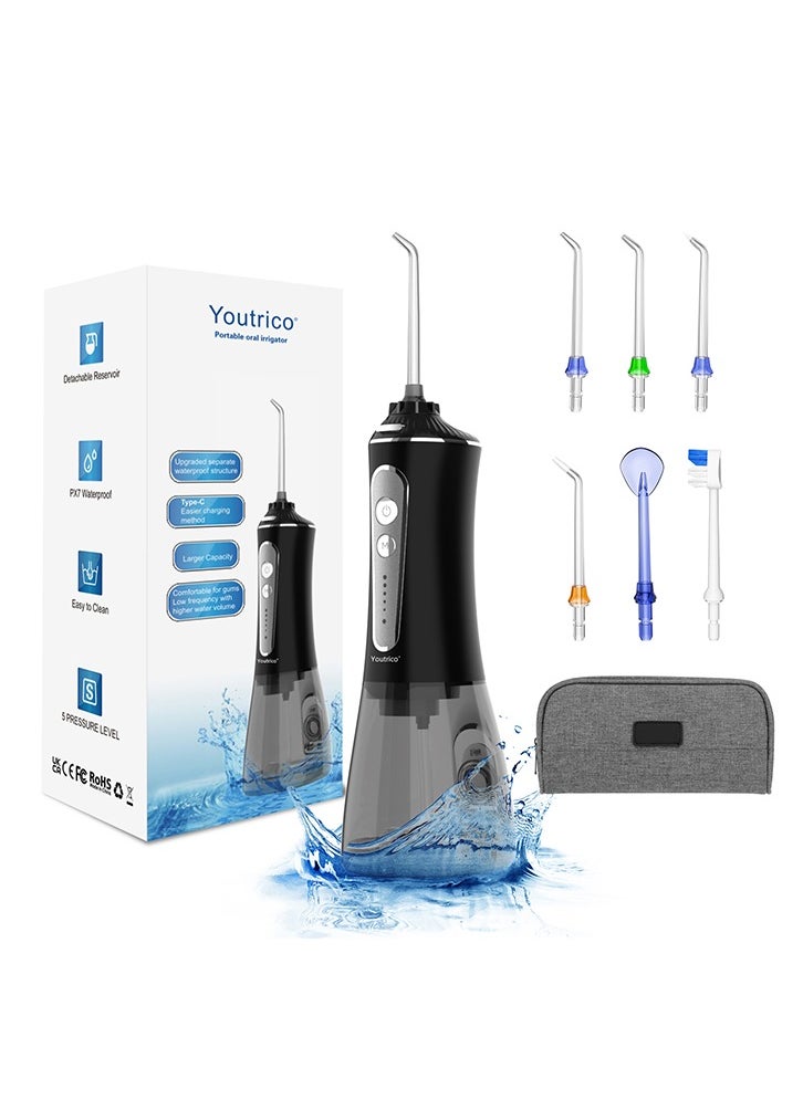 Youtrico 2023 Upgraded Whitening Water Floss Portable And Rechargeable Gentle Teeth Whitening Ipx7 Waterproof  - Image 1