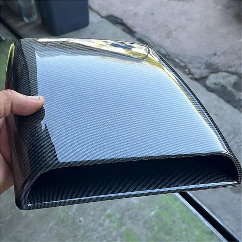 Car Hood Scoop Air Intake Decorative Cover Compatible with Niva Lada 4x4 Tuning Land Rover Defender Mustang Focus Mk2 Ranger BMW G30 F30(Carbon) - Image 5