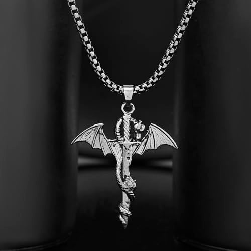 VOYLLA Eclipse Enigmatic Black Dragon Mens Pendant, Black Pendant For Men, Gift For Men, Classic, Trendy, Anniversary Gift For Husband, Birthday Gift, Everyday Wear - Image 2