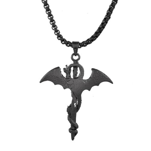 VOYLLA Eclipse Enigmatic Black Dragon Mens Pendant, Black Pendant For Men, Gift For Men, Classic, Trendy, Anniversary Gift For Husband, Birthday Gift, Everyday Wear - Image 5