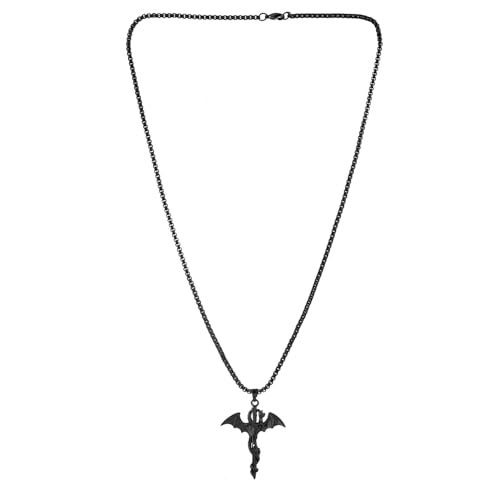 VOYLLA Eclipse Enigmatic Black Dragon Mens Pendant, Black Pendant For Men, Gift For Men, Classic, Trendy, Anniversary Gift For Husband, Birthday Gift, Everyday Wear - Image 4