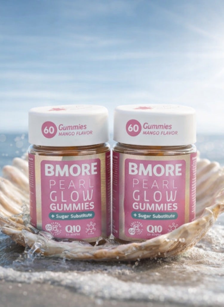 بي مور بيرل جلو مع الكولاجين  بنكهة المانجو – 60 قطعة حلوى – عبوتان - Image 5