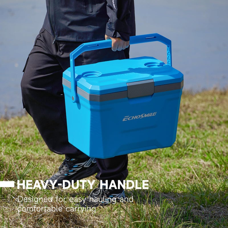 EchoSmile Ultra-Light Portable Cooler 20L/21qt, Outdoor Insulated Ice Chest Box - Image 3