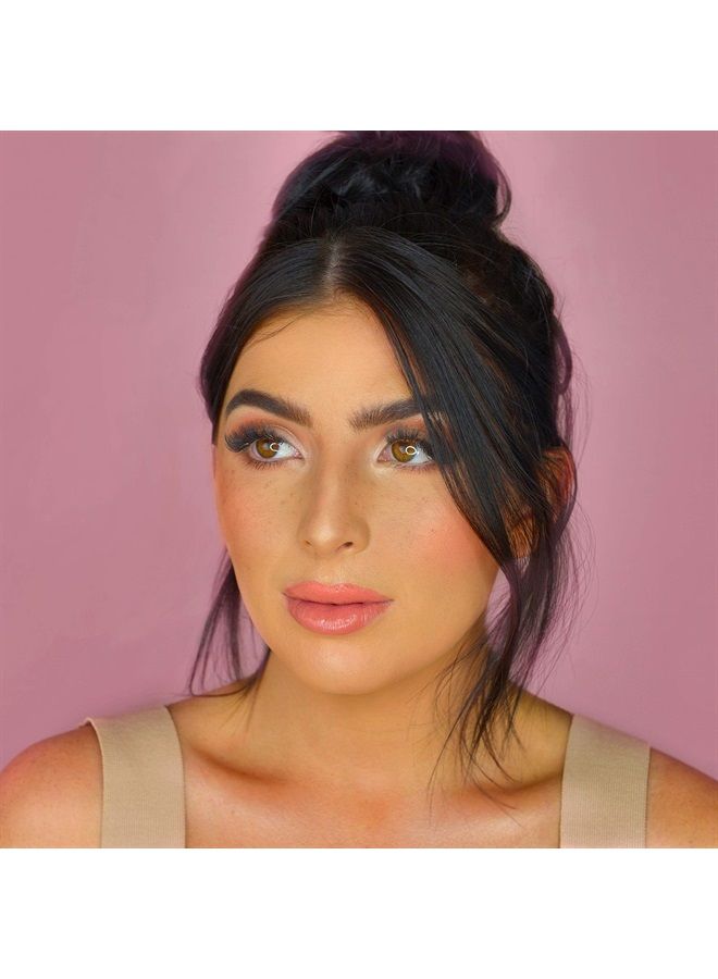 Klara Cosmetics لوحة 3 درجات بلاشر كونتور ظلال عيون هايلايتر كورال لامع مطفي تدوم طويلاً 100% صبغة لون - Image 2