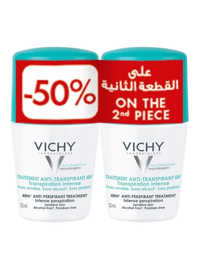 VICHY Buy 1 Anti-Prespirant Intensive Deodorant And Get 50% Off On The Second One Limited Time Offer 100ml - Image 1