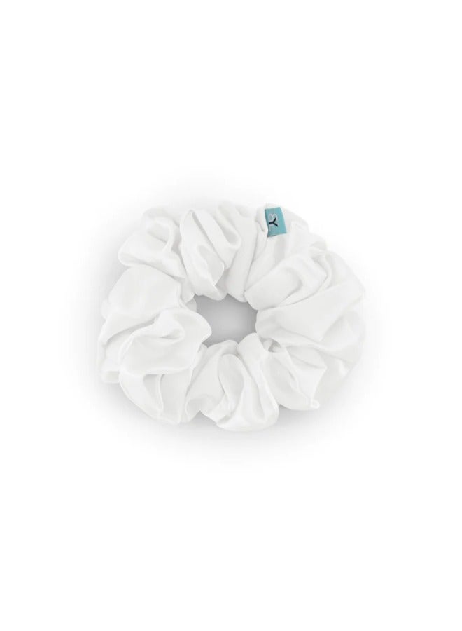 BRIGHTLY LABS Black Elastic Hair Bands for Women and Girls - Silk Scrunchies Made from 100% Pure Mulberry Silk, 22 Momme. Anti-Hair Loss, No Breakage, Anti-Crease, Anti-Frizz Hair Accessories. - Image 1