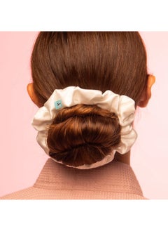 BRIGHTLY LABS Black Elastic Hair Bands for Women and Girls - Silk Scrunchies Made from 100% Pure Mulberry Silk, 22 Momme. Anti-Hair Loss, No Breakage, Anti-Crease, Anti-Frizz Hair Accessories.  - Image 4