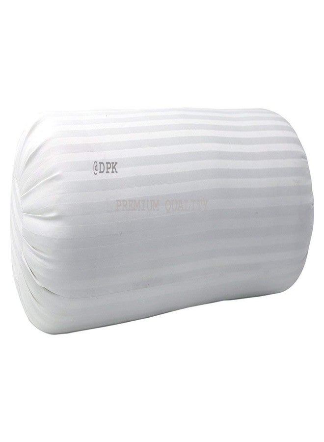 DPK Set of 2 Bolster (10 X 27-inches) Micro-Fabric diwan Set of 2 Bolster White - Image 3