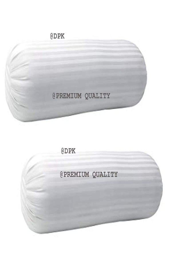 DPK Set of 2 Bolster (10 X 27-inches) Micro-Fabric diwan Set of 2 Bolster White - Image 4