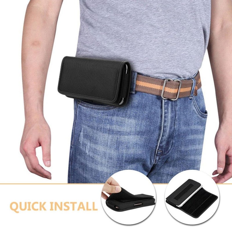 Lightweight Oxford Phone Waist Bag for Men Travel Card Holder Pouch Outdoor - Image 3