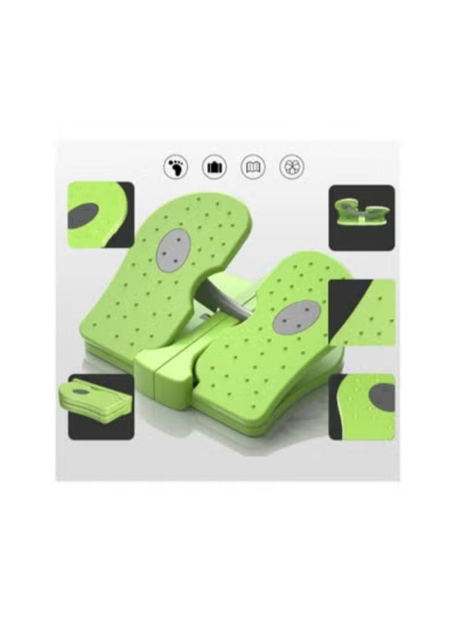 klarako Mini Stepper Under Desk Exerciser Foot Pedal Foldable Fitness Stair Stepper Green - Image 5