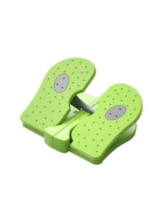 klarako Mini Stepper Under Desk Exerciser Foot Pedal Foldable Fitness Stair Stepper Green - Image 1
